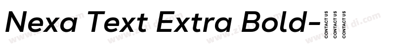 Nexa Text Extra Bold字体转换